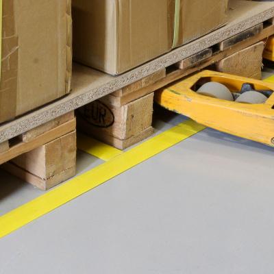 Bodenmarkierungsplatte GFK gelb 50x2500mm 