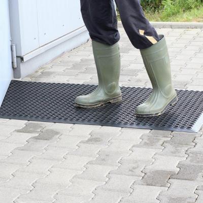 Wabenmatte mit Rand schwarz 91x152cm (13mm stark) 