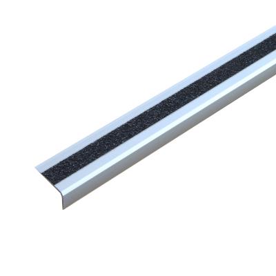 Antirutschtreppenkantenprofil Aluminium Extra Stark schwarz, schraubbar 