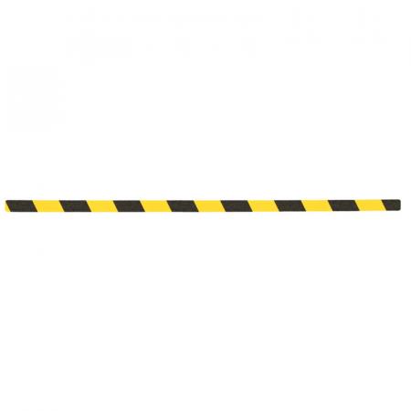 m2-Antirutschbelag Verformbar schwarz/gelb Einzelstreifen 25x800mm, 10er VE