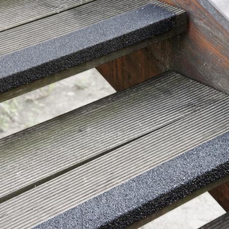 Antirutschtreppenkantenprofil GFK Medium schwarz 70x1000x30mm