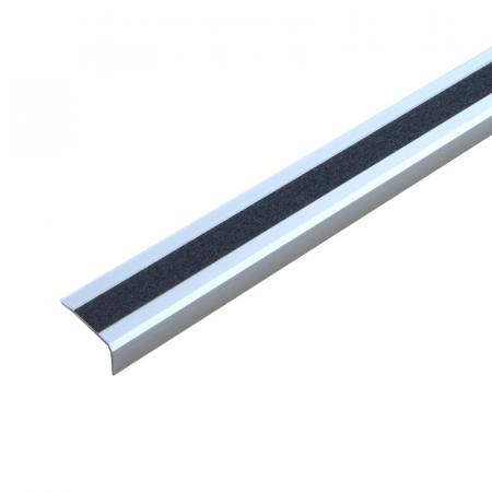 Antirutschtreppenkantenprofil Aluminium Universal, schraubbar schwarz 53x1000x31mm